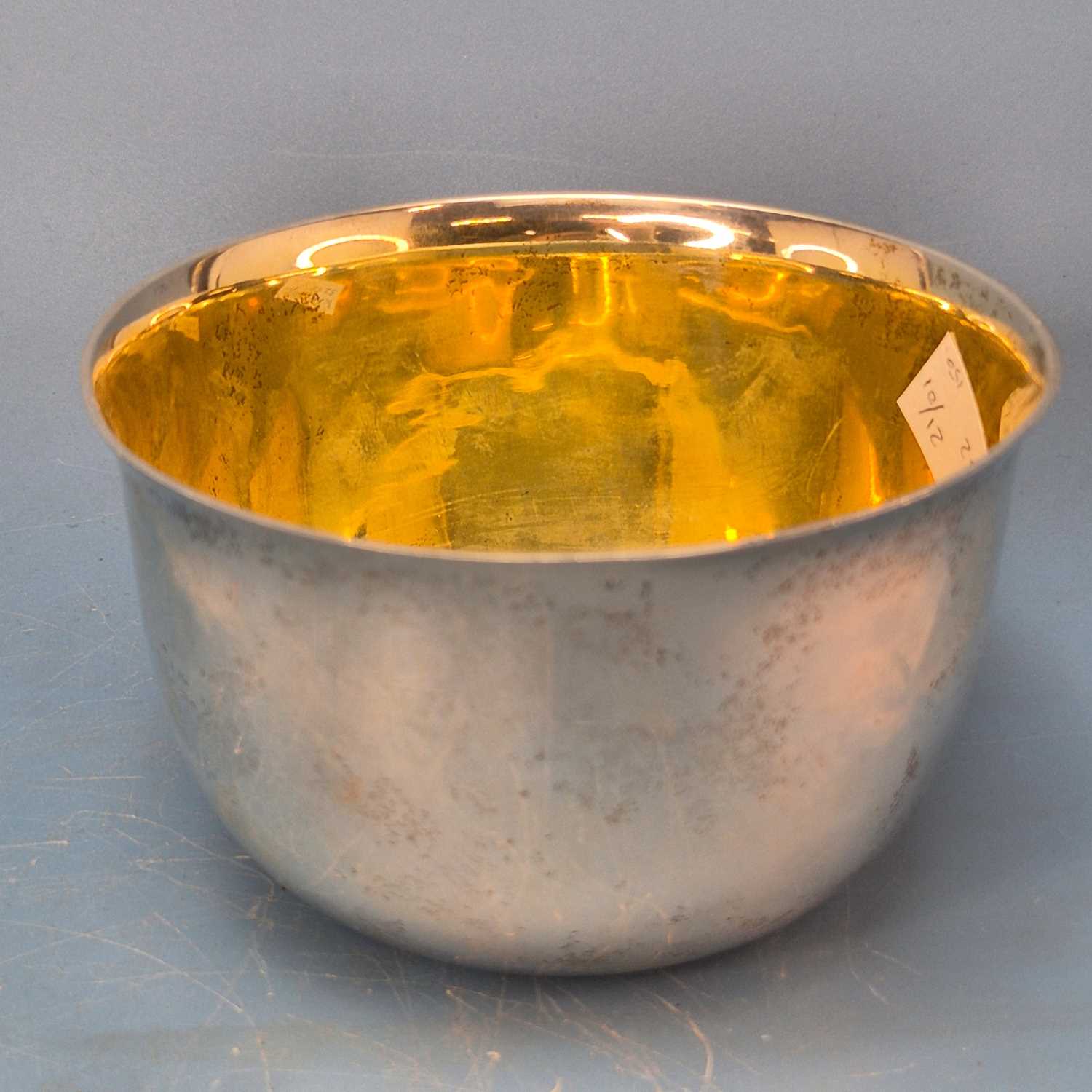 Lot 221 - A Vintage Russian silver and gilt-lined basin...