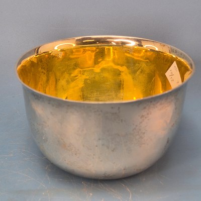Lot 221a - A Vintage Russian silver and gilt-lined basin...