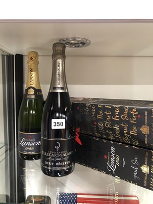 Lot 350 - Champagne Three  bottles of Lanson Black Label...