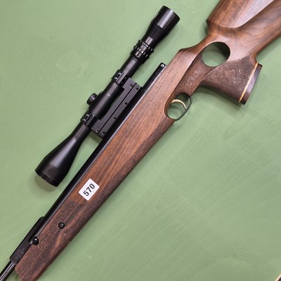 Lot 570 - Airgun- Weihrauch HW95 custom stocked .22...