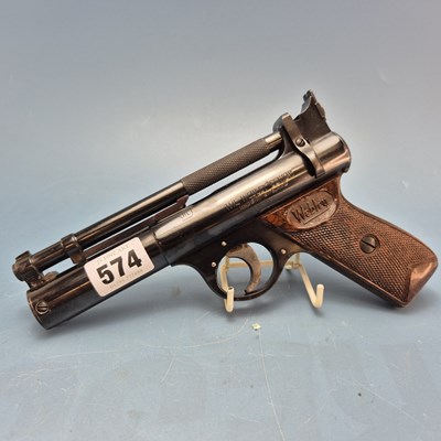 Lot 574 - Airgun- Webley & Scott, Senior .22 air pistol....
