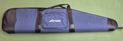 Lot 595 - A Blue padded zip up gun cases.