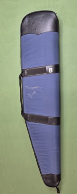 Lot 595 - A Blue padded zip up gun cases.