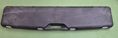 Lot 600 - A large hard shell padded gun transit case.