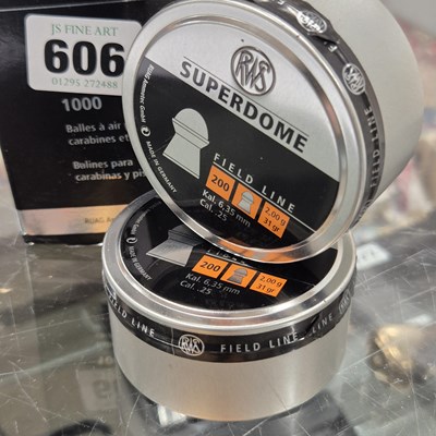 Lot 606 - A quantity (400) RWS super dome .25 calibre...