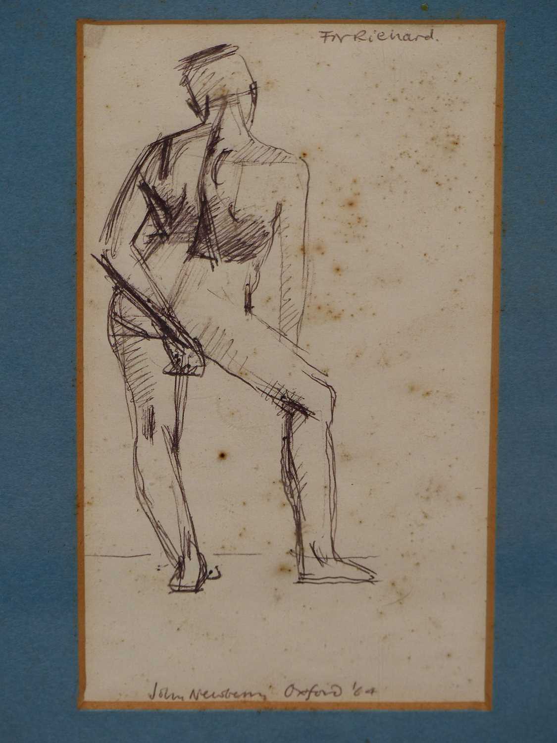 Lot 181 - John Newberry (B. 1934), ARR. back view of a...