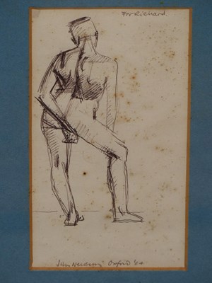 Lot 181 - John Newberry (B. 1934), ARR. back view of a...