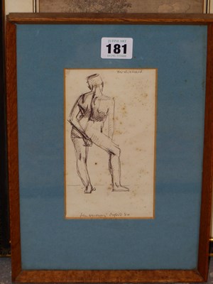 Lot 181 - John Newberry (B. 1934), ARR. back view of a...