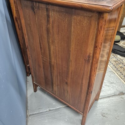 Lot 108 - A pair of Chinese hardwood cabinets, the sides...