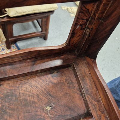 Lot 108 - A pair of Chinese hardwood cabinets, the sides...