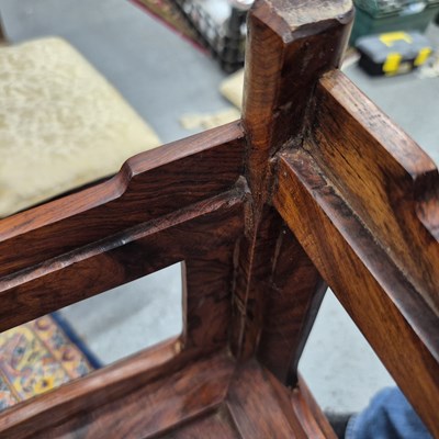 Lot 108 - A pair of Chinese hardwood cabinets, the sides...