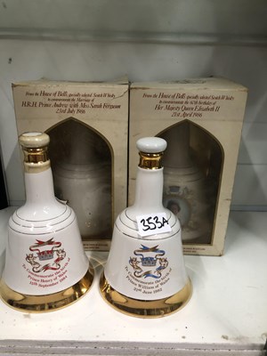 Lot 353A - Whisky Four porcelain commemorative decanters...