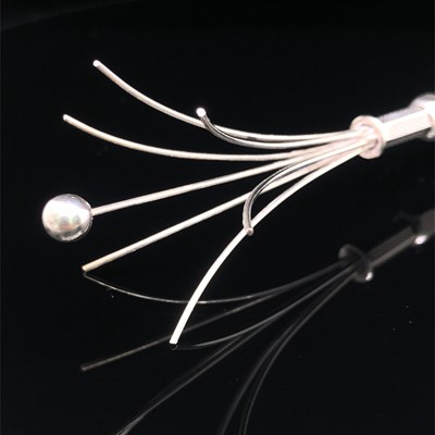 Lot 83 - A vintage swizzle stick stamped sterling...