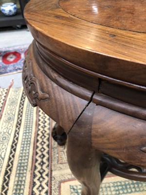 Lot 158 - A 19th century Chinese Burr wood occasional...
