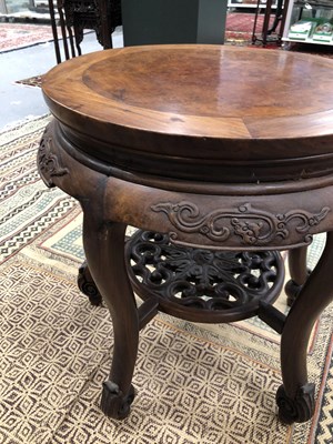 Lot 158 - A 19th century Chinese Burr wood occasional...