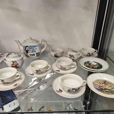 Lot 709 - A Louis Marx Snow White child's tea set...
