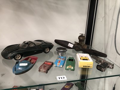 Lot 717 - An Autoart model Jaguar, Dinky die cast sports...