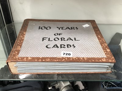 Lot 720 - An album of dated and described floral cards