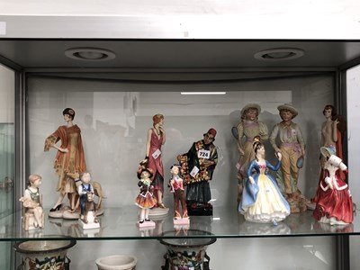 Lot 724 - Doulton, Coalport, Copenhagen and other figures