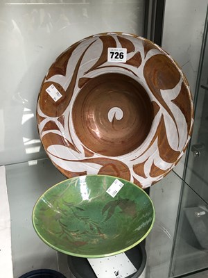 Lot 726 - An Alan Caiger Smith bowl together with...