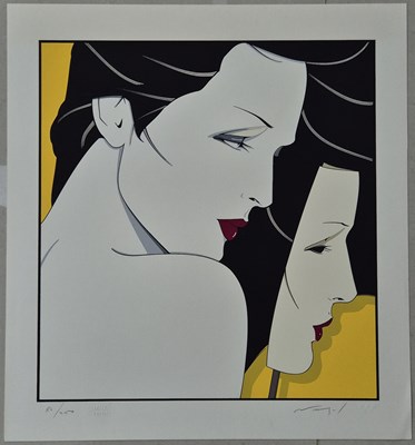 Lot 1883 - Patrick Nagel. (1945-1984). Diptych (yellow)....