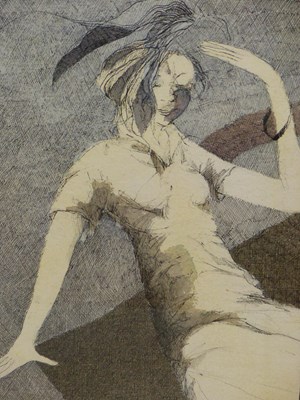 Lot 1828 - Samuel Koska (Czech, 1947-2004). Seated lady...
