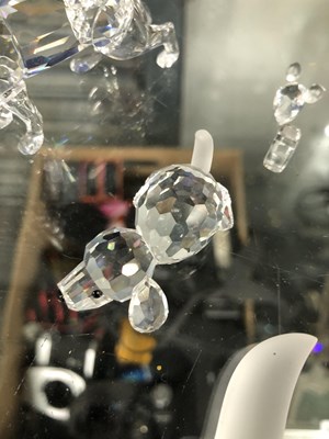 Lot 783 - Nine Swarovski glass animals, mainly boxed to...
