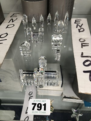 Lot 791 - Eight Swarovski buildings, to include City...
