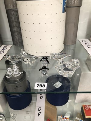 Lot 798 - Swarovski: seals, walruses and penguins with...