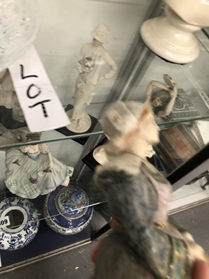 Lot 808 - A Belleek parian bust of a classical lady...