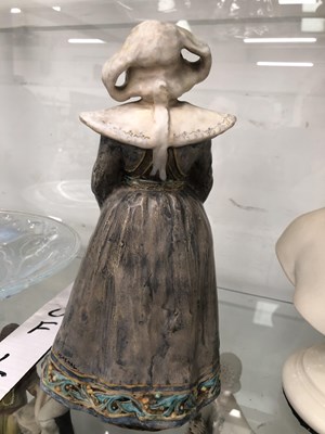 Lot 808 - A Belleek parian bust of a classical lady...