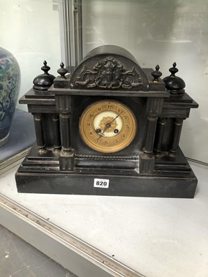 Lot 820 - A Mougin striking mantle clock in an...