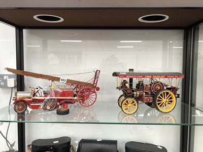 Lot 823 - Scale models of a steam and of a London fire...