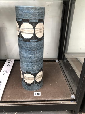Lot 828 - A Troika pottery cylindrical vase