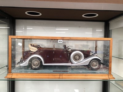 Lot 829 - A cased scale model of a 1934 Rolls Royce...
