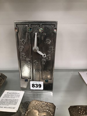 Lot 839 - Four white metal votive plaques, a...