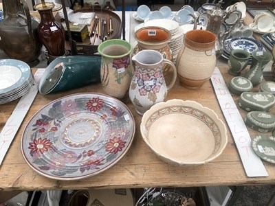 Lot 904 - Six Charlotte Rhead slip decorated wares...