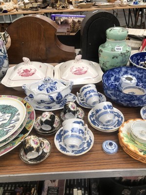 Lot 908 - A Satsuma plate, a Japanese famille rose dish,...