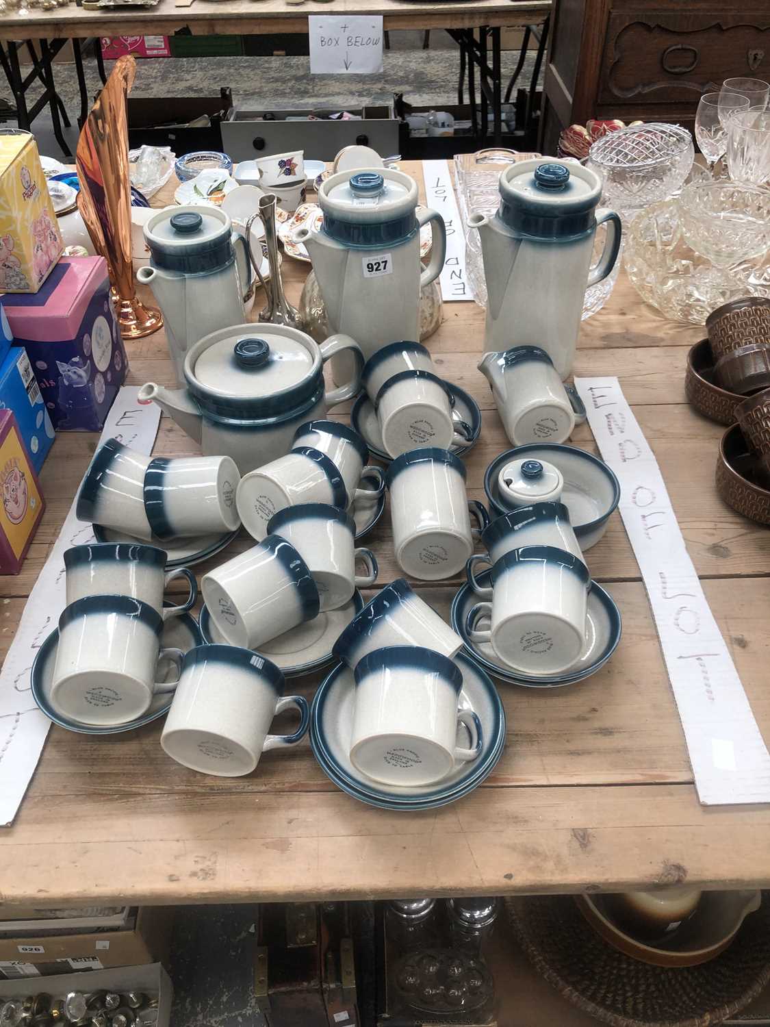 Lot 927 - A Wedgwood Blue Pacific pattern tea and coffee...