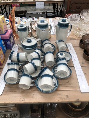 Lot 927 - A Wedgwood Blue Pacific pattern tea and coffee...