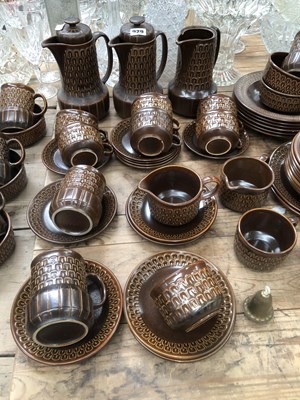 Lot 929 - A Wedgwood Pennine pattern brown glazed...
