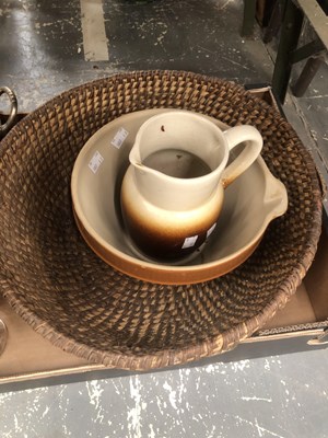 Lot 929 - A Wedgwood Pennine pattern brown glazed...