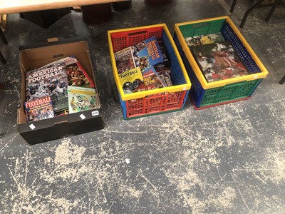 Lot 932 - Three boxes of American football publications