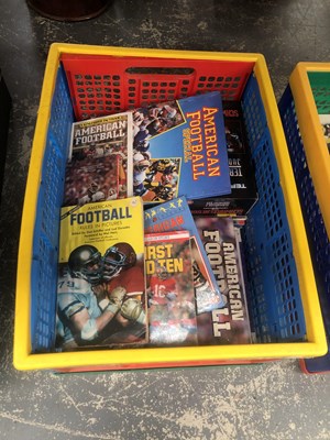 Lot 932 - Three boxes of American football publications