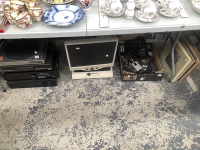 Lot 943 - A Techniks sound system, a Sony turntable, a...