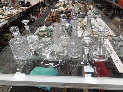 Lot 973 - Seven various decanters