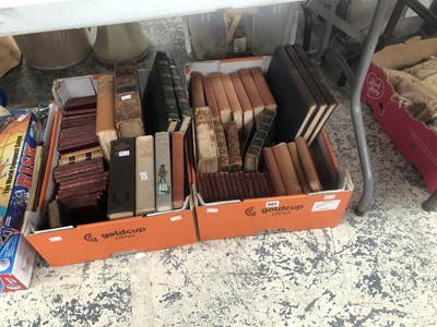 Lot 982 - Leather bound books to include Shakespeare,...