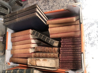 Lot 982 - Leather bound books to include Shakespeare,...