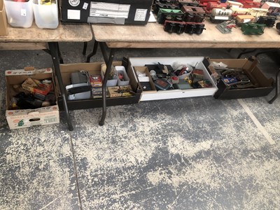 Lot 991 - Hornby Dublo rail, power units together with...