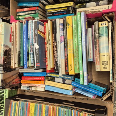 Lot 1009 - Books and magazines on railways, trains and...